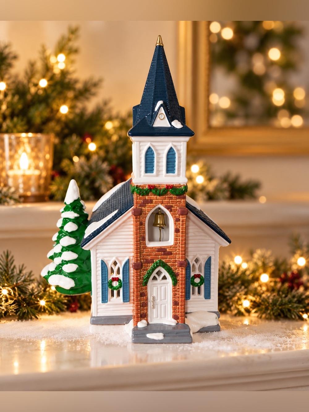 Department 56 Snow Village Wedding Chapel 1994 #54640 with Box